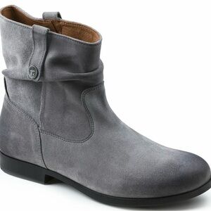 Birkenstock Sarnia Gray Suede Ankle Boots
